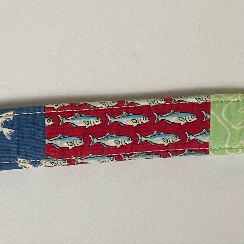 Vineyard Vines Belt Size Large Boy’s D Ring Canvas D-Ring Patchwork Preppy girls